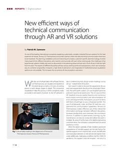 New efficient ways of technical communication through AR and VR solutions