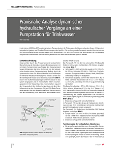 Praxisnahe Analyse dynamischer hydraulischer Vorgänge an einer Pumpstation für Trinkwasser