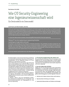 Wie OT-Security-Engineering eine Ingenieurwissenschaft wird