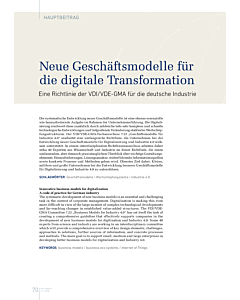 Neue Geschäftsmodelle für die digitale Transformation
