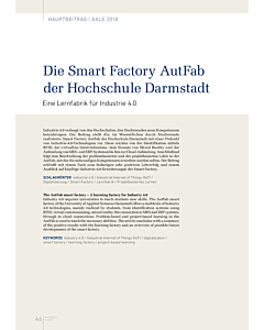 Die Smart Factory AutFab der Hochschule Darmstadt