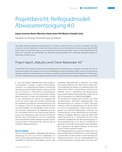 Projektbericht: Reifegradmodell Abwasserentsorgung 4.0