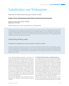 Substitution von Trinkwasser