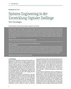 Systems Engineering in der Entwicklung Digitaler Zwillinge