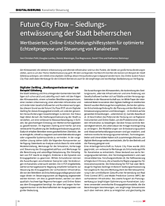 Future City Flow – Siedlungsentwässerung der Stadt beherrschen