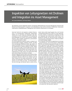 Inspektion von Leitungsnetzen mit Drohnen und Integration ins Asset Management