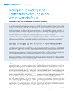 Biologisch-toxikologische Echtzeitüberwachung in der Wasserwirtschaft 4.0