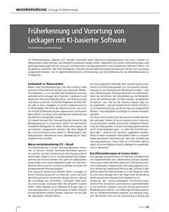 Früherkennung und Vorortung von Leckagen mit KI-basierter Software