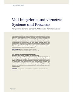 Voll integrierte und vernetzte Systeme und Prozesse