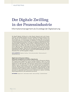 Der Digitale Zwilling in der Prozessindustrie