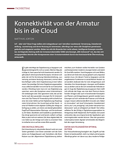 Konnektivität von der Armatur bis in die Cloud