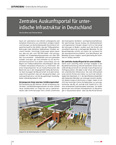 Zentrales Auskunftsportal für unterirdische Infrastruktur in Deutschland