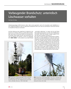 Vorbeugender Brandschutz: unterirdisch Löschwasser vorhalten