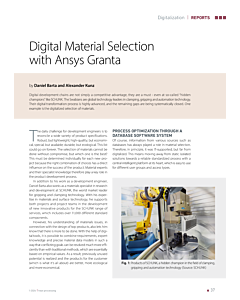 Digital Material Selection with Ansys Granta