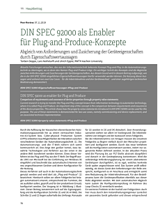 DIN SPEC 92000 als Enabler für Plug-and-Produce-Konzepte