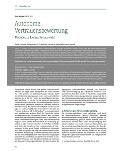 Autonome Vertrauensbewertung