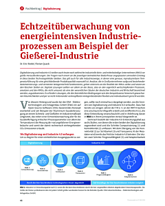 Echtzeitüberwachung von energieintensiven Industrieprozessen am Beispiel der Gießerei-Industrie
