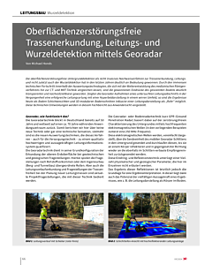 Oberflächenzerstörungsfreie Trassenerkundung, Leitungs- und Wurzeldetektion mittels Georadar