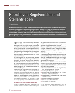 Retrofit von Regelventilen und Stellantrieben