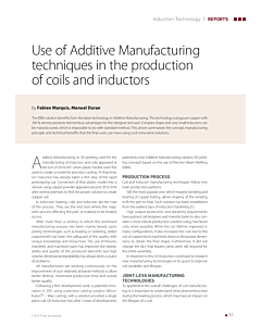 Use of Additive Manufacturing techniques in the production of coils and inductors