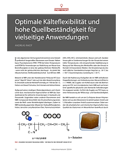 Optimale Kälteflexibilität und hohe Quellbeständigkeit für vielseitige Anwendungen