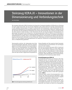 Steinzeug KERA.iX – Innovationen in der Dimensionierung und Verbindungstechnik