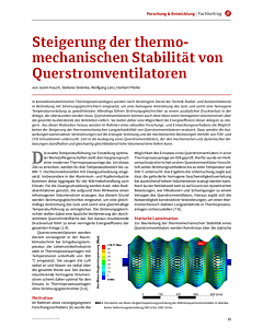 Steigerung der thermomechanischen Stabilität von Querstromventilatoren