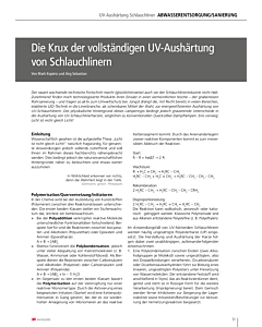 Die Krux der vollständigen UV-Aushärtung von Schlauchlinern