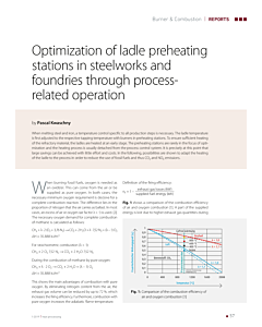 Optimization of ladle preheating stations in steelworks and foundries through process-­related operation