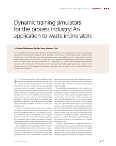 Dynamic training simulators for the process industry: An application to waste incinerators