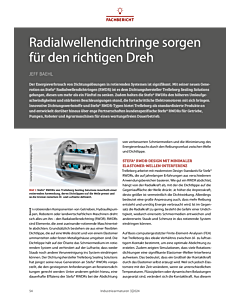 Radialwellendichtringe sorgen für den richtigen Dreh