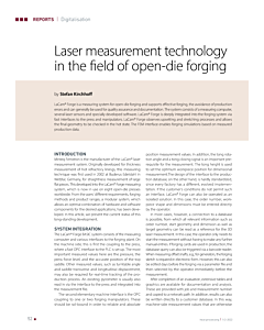 Laser measurement technology in the field of open-die forging