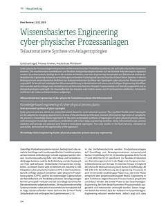 Wissensbasiertes Engineering cyber-physischer Prozessanlagen