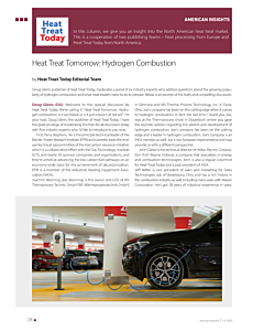 Heat Treat Tomorrow: Hydrogen Combustion