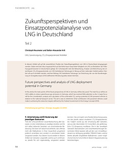 Zukunftsperspektiven und Einsatzpotenzialanalyse von LNG in Deutschland
