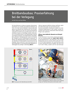 Breitbandausbau: Praxiserfahrung bei der Verlegung