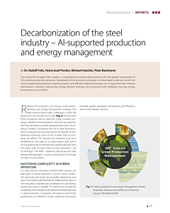 Decarbonization of the steel industry – AI-supported production and energy management