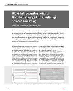 Ultraschall Geometriemessung: Höchste Genauigkeit für zuverlässige Schadensbewertung