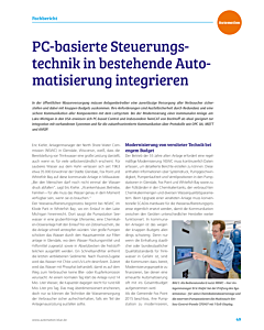 PC-basierte Steuerungstechnik in bestehende Automatisierung integrieren