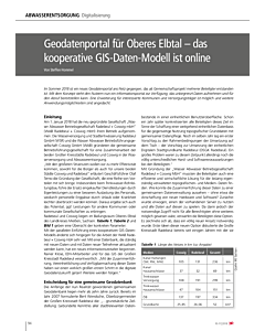 Geodatenportal für Oberes Elbtal – das kooperative GIS-Daten-Modell ist online