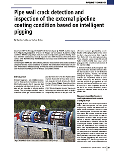 Pipe wall crack detection and inspection of the external pipeline coating condition based on intelligent pigging