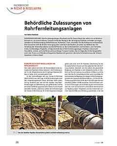 Behördliche Zulassungen von Rohrfernleitungsanlagen