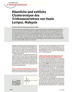 Räumliche und zeitliche Clusteranalyse des Trinkwassernetzes von Kuala Lumpur, Malaysia