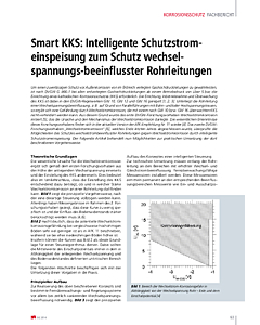 Smart KKS: Intelligente Schutzstromeinspeisung zum Schutz wechselspannungs-beeinflusster Rohrleitungen