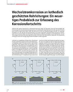 Wechselstromkorrosion an kathodisch geschützten Rohrleitungen: Ein neuartiges Probeblech zur Erfassung des Korrosionsfortschritts