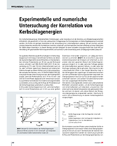 Experimentelle und numerische Untersuchung der Korrelation von Kerbschlagenergien