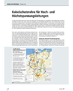 Kabelschutzrohre für Hoch- und Höchstspannungsleitungen