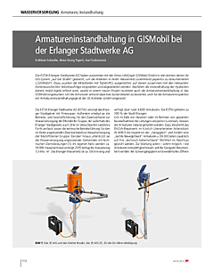 Armatureninstandhaltung in GISMobil bei der Erlanger Stadtwerke AG
