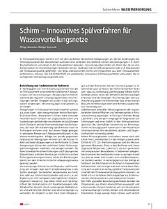 Schirm – Innovatives Spülverfahren für Wasserverteilungsnetze