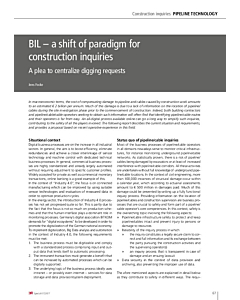 BIL – a shift of paradigm for construction inquiries